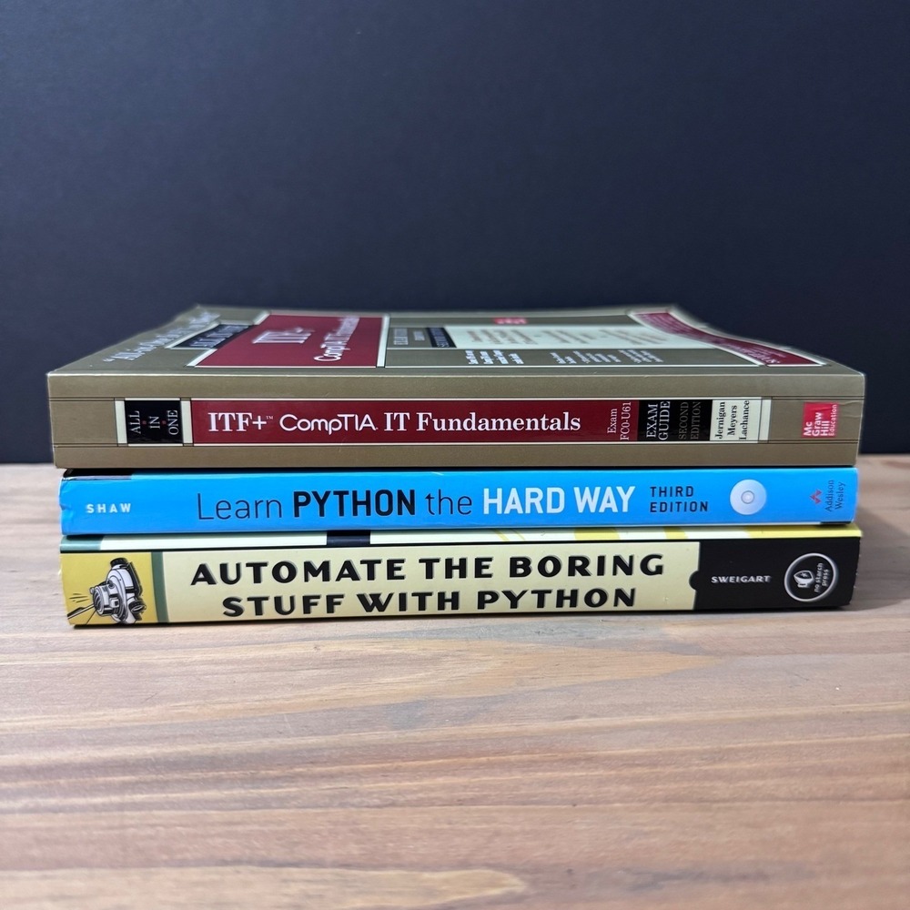 Intro to‎ Python & IT Fundamentals 3- Book Bundle Set